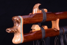 Walnut Native American Flute, Minor, Mid G-4, #I39Ba